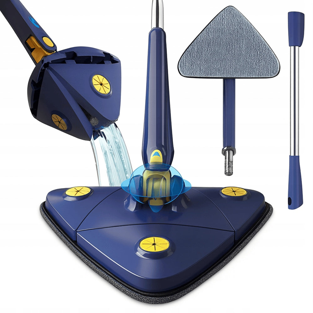 ROTARY MOP 360 SPIN TRIANGULAR FLAT WITH TELESCOPIC SQUEEZER 3 PADS Packaging status original