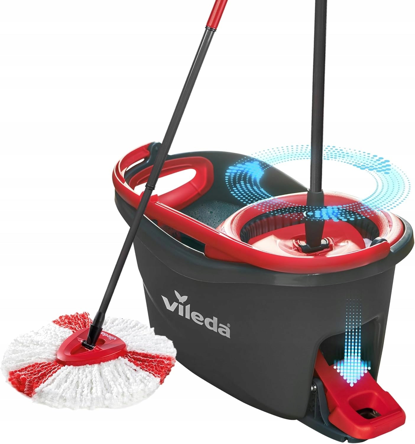 ROTARY MOP BUCKET TURBO SQUEEZER 2IN1 MICROFIBER SET