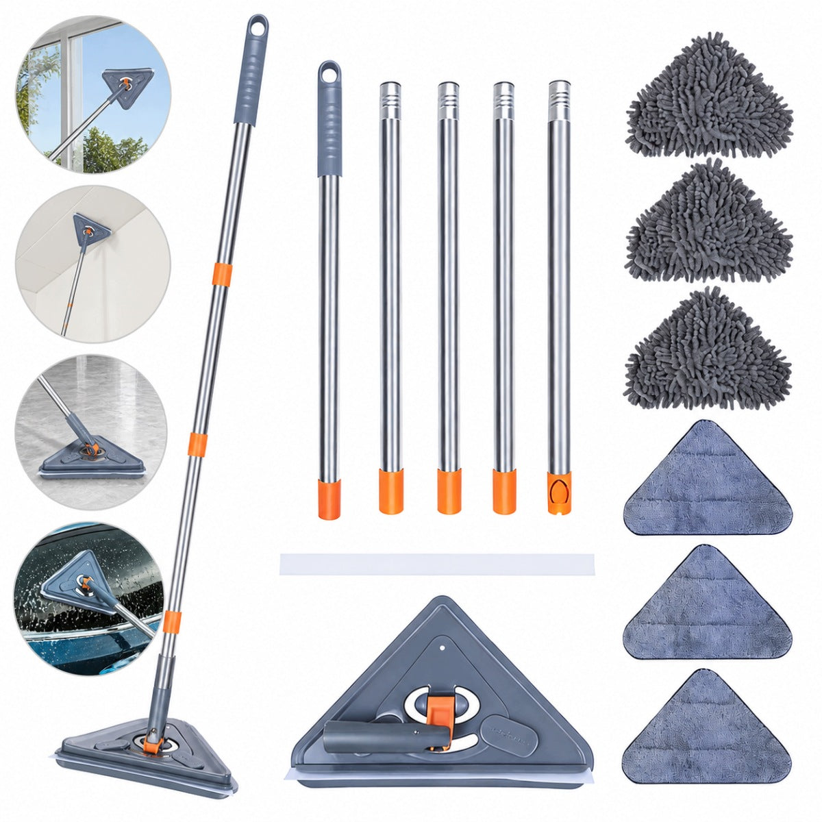 ROTARY MOP FOR CLEANING THE WALLS OF THE FINISH FROM DUST REMOVED