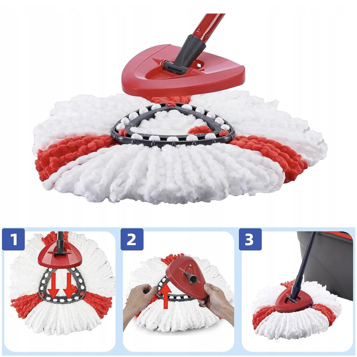 ROTARY MOP SPARE CARTRIDGE COMPATIBLE WITH VILEDA TURBO SUPER ABSORBENT Brand no brand