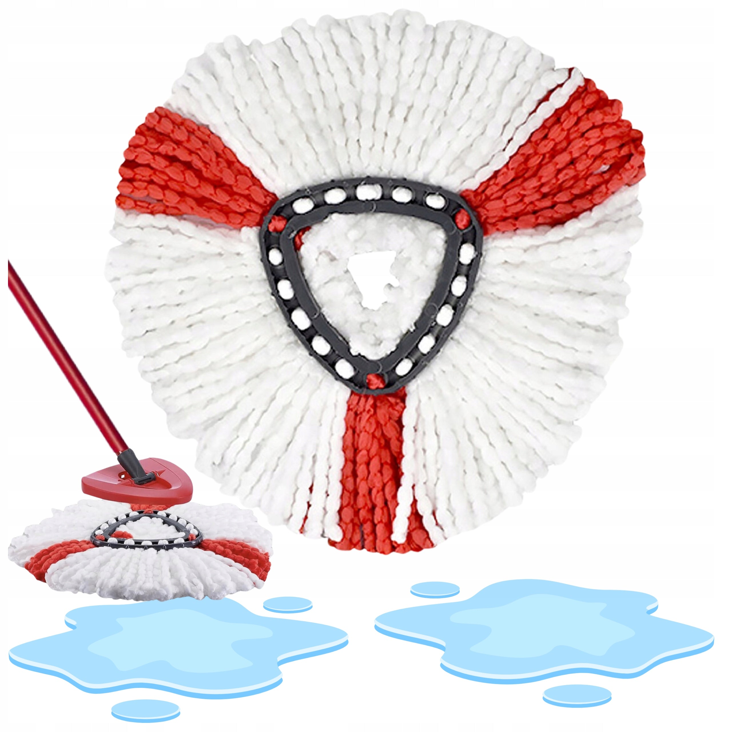 ROTARY MOP SPARE CARTRIDGE COMPATIBLE WITH VILEDA TURBO SUPER ABSORBENT