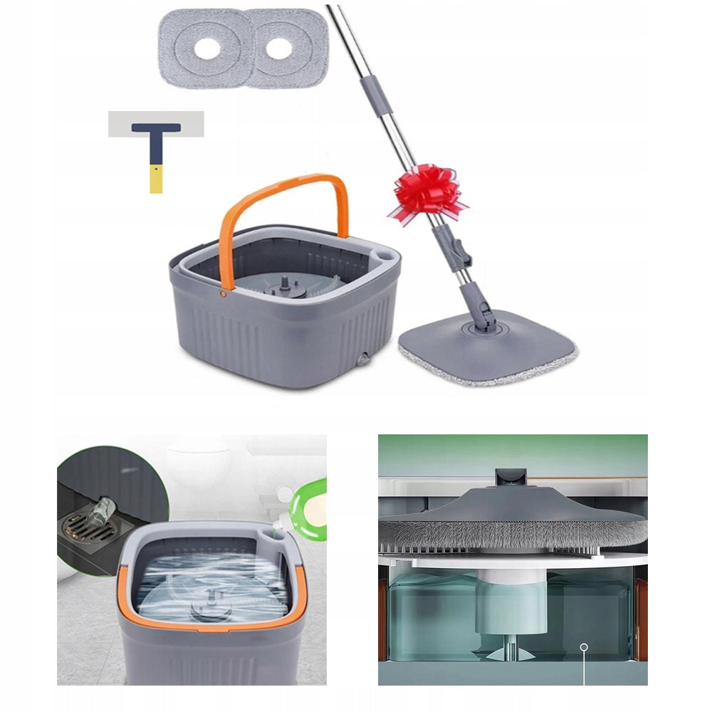 ROTARY MOP WITH BUCKET CLEAN AND DIRTY WATER SYSTEM
