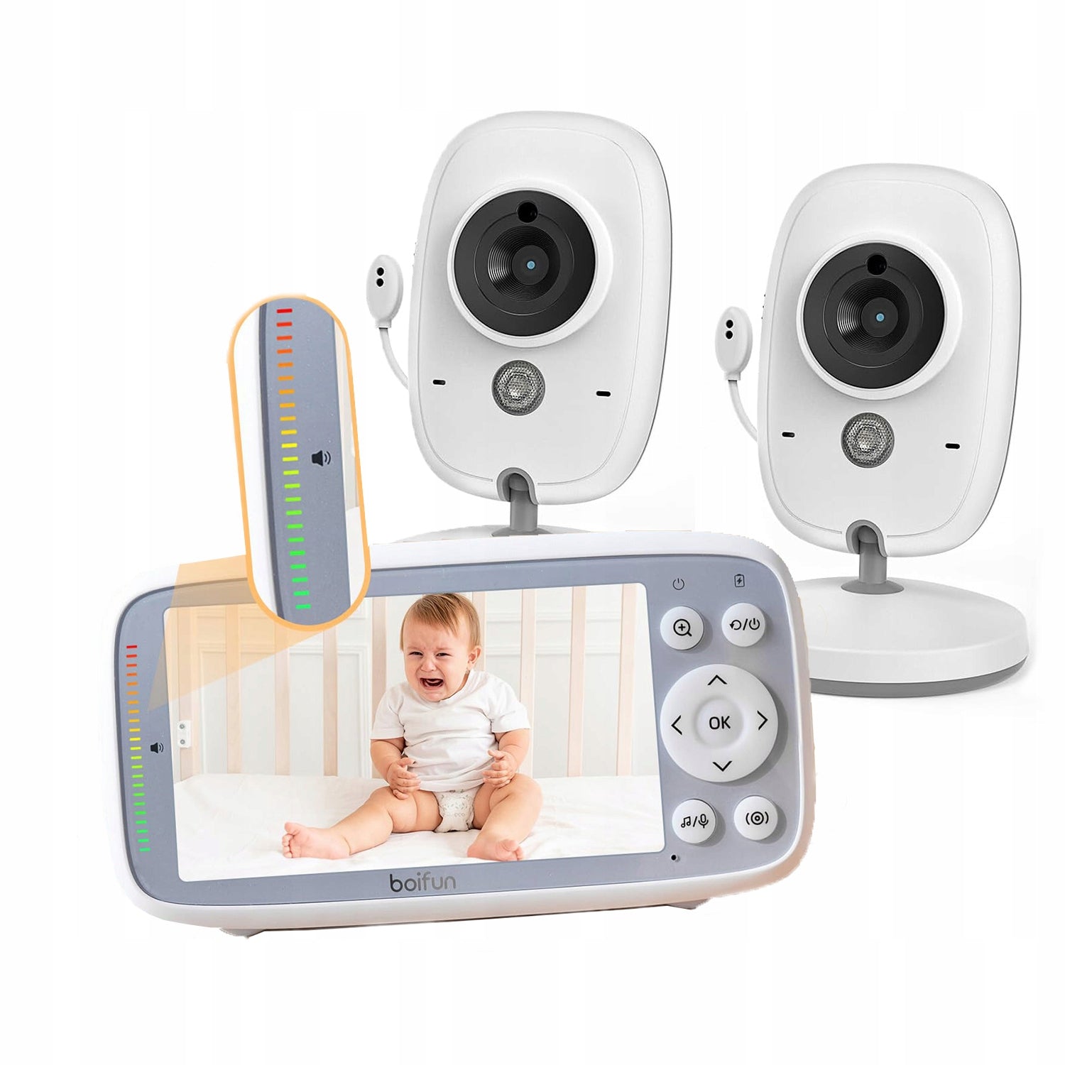 ROTATING BABY MONITOR CAMERAS FULL HD 4" LCD 3X ELECTRONIC ZOOM Medical device no