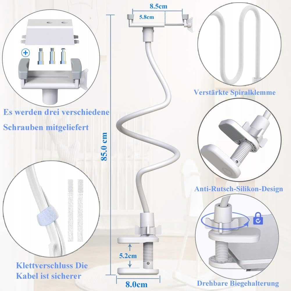 ROTATING HANDLE FOR UNIVERSAL BABY MONITOR WITH BUCKLE FOR NANNY Manufacturer code DO ELEKTRONICZNEJ NIANI UNIWERSALNY Z KLAMRĄ