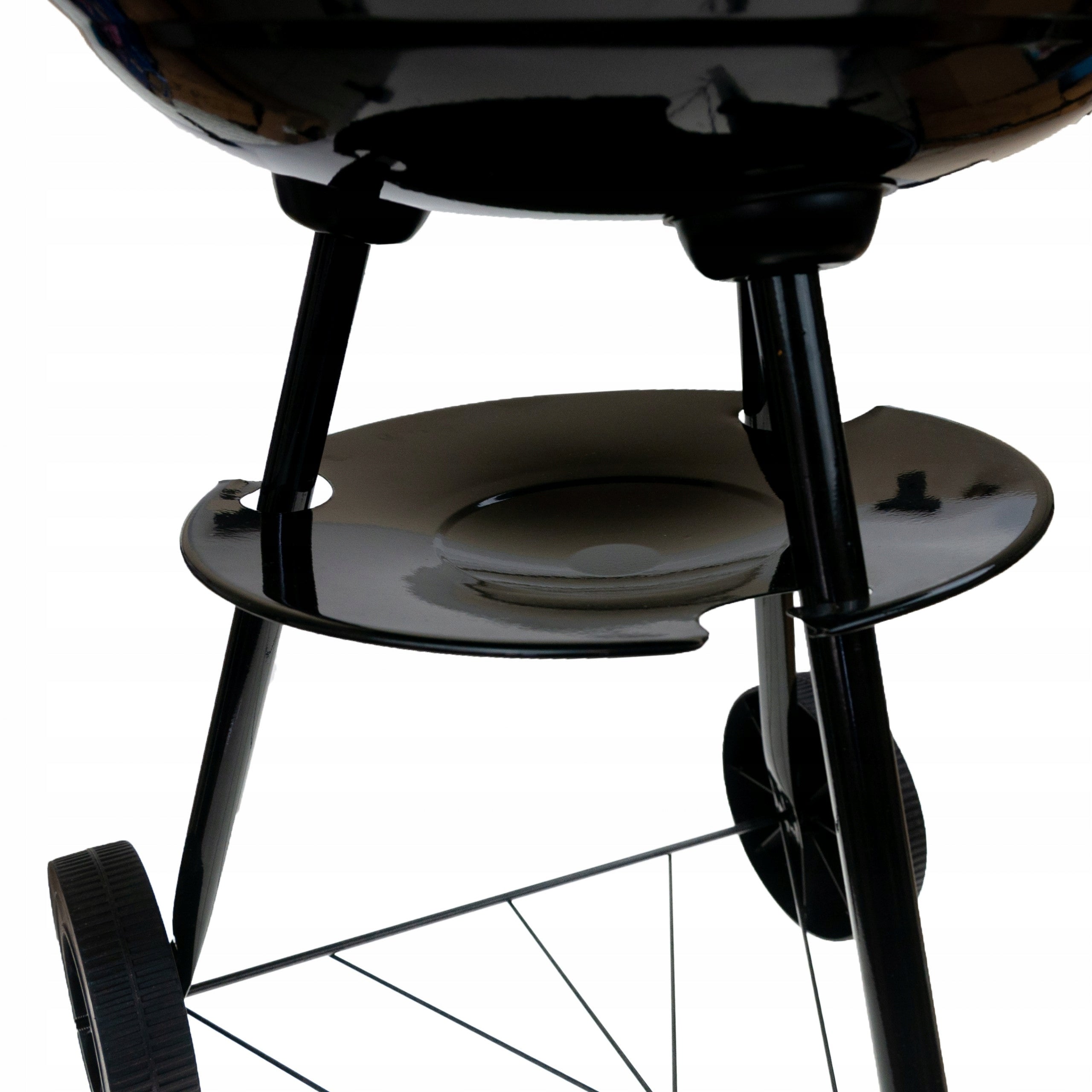 ROUND GARDEN CHARCOAL GRILL WITH COVER ASHTRAY GRATE PORTABLE Grill height 71 cm