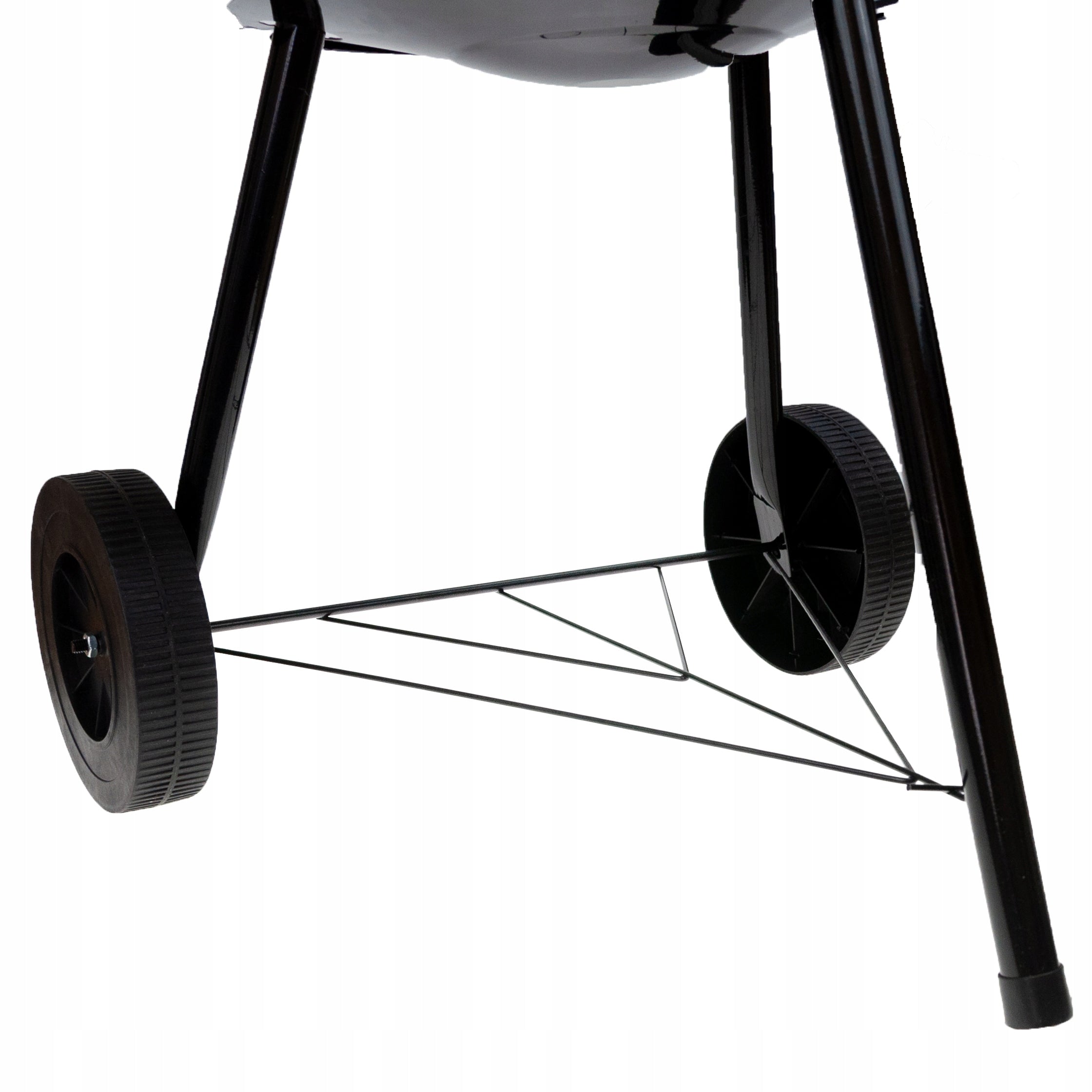 ROUND GARDEN CHARCOAL GRILL WITH COVER ASHTRAY GRATE PORTABLE Grill width 44 cm