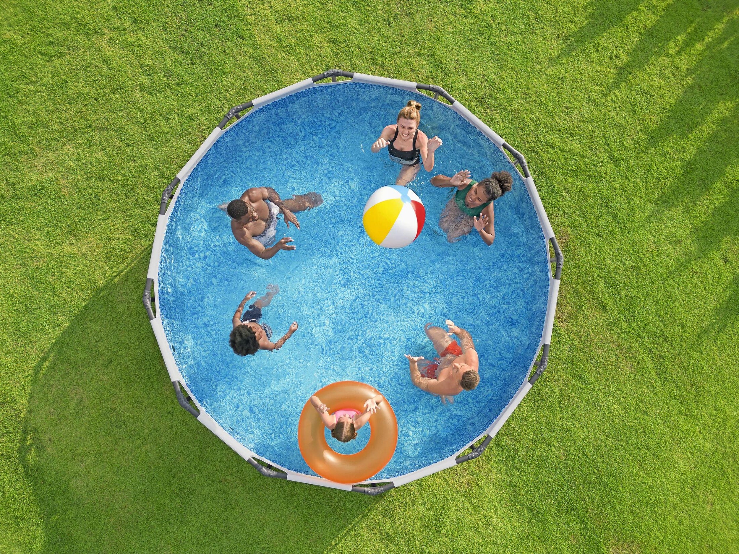 ROUND GARDEN FRAME POOL 366x100cm BESTWAY SET 10in1 Series Steel Pro Max