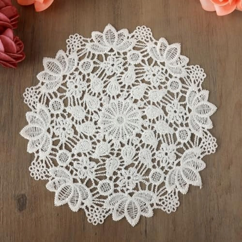 ROUND LACE WHITE VINTAGE TABLE RUNNERS GIFT 6 PIECES Brand no brand