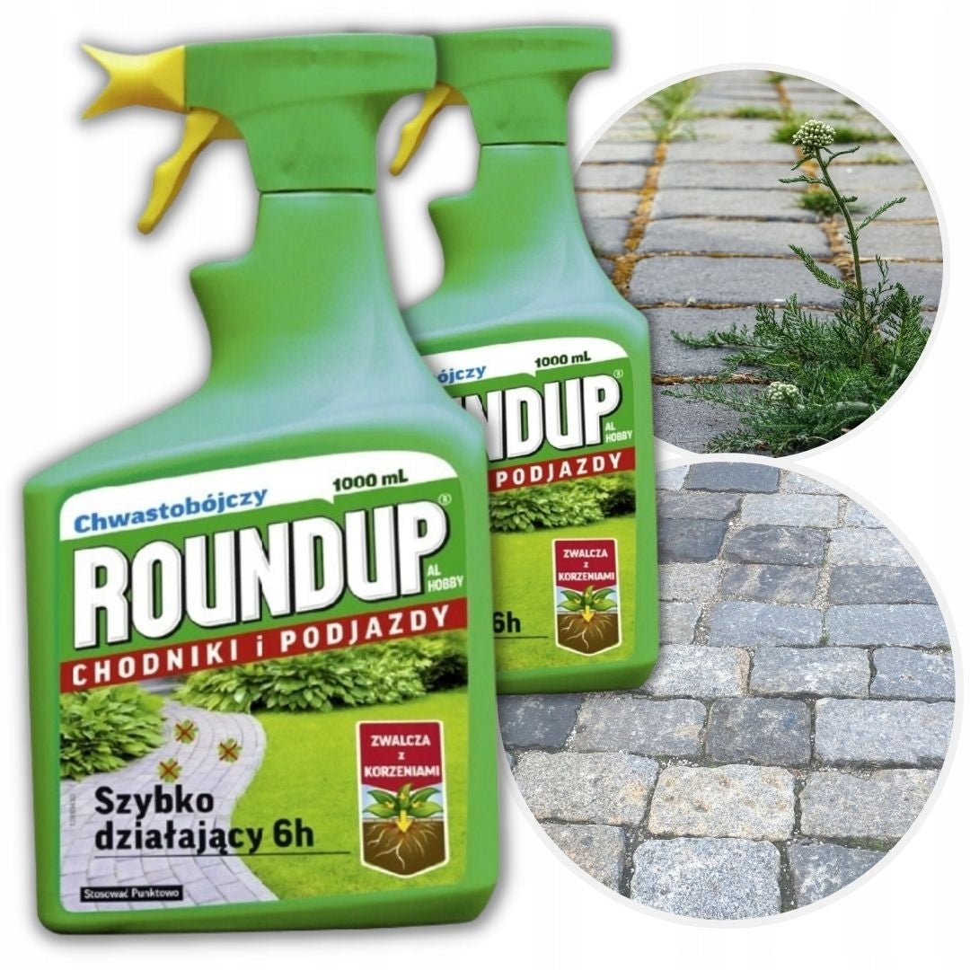 ROUNDUP ANTI-WEED RTU 1L TOTAL ULTRA FOR WEEDS GRASS CUBE SIDEWALKS MOSS Weight 1 kg