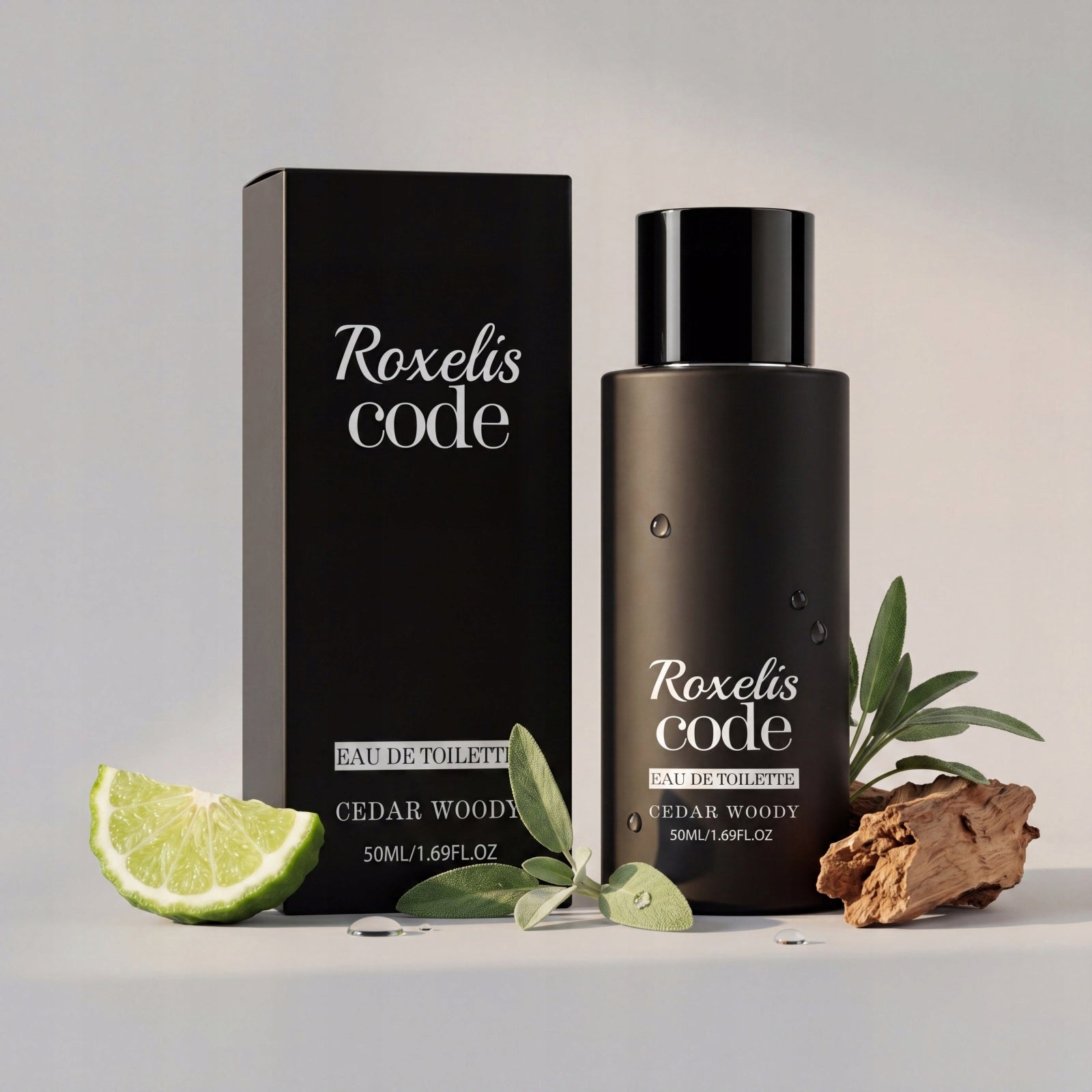 ROXELIS Men Code woda toaletowa EDT bergamotka cedr męskie 50ml Brand Roxelis