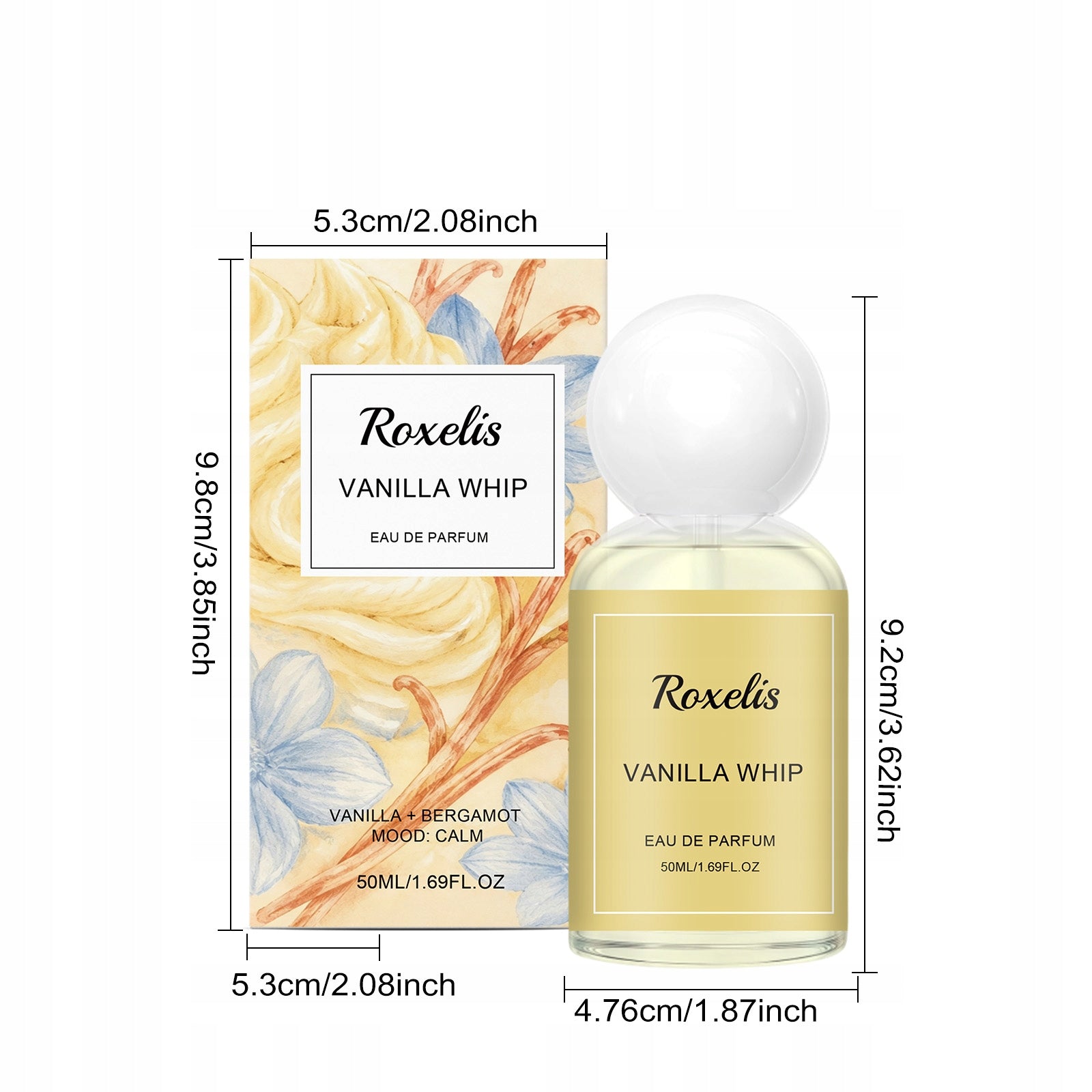 ROXELIS Vanilla Softness woda perfumowana EDP damskie słodkie 50ml Packaging status original