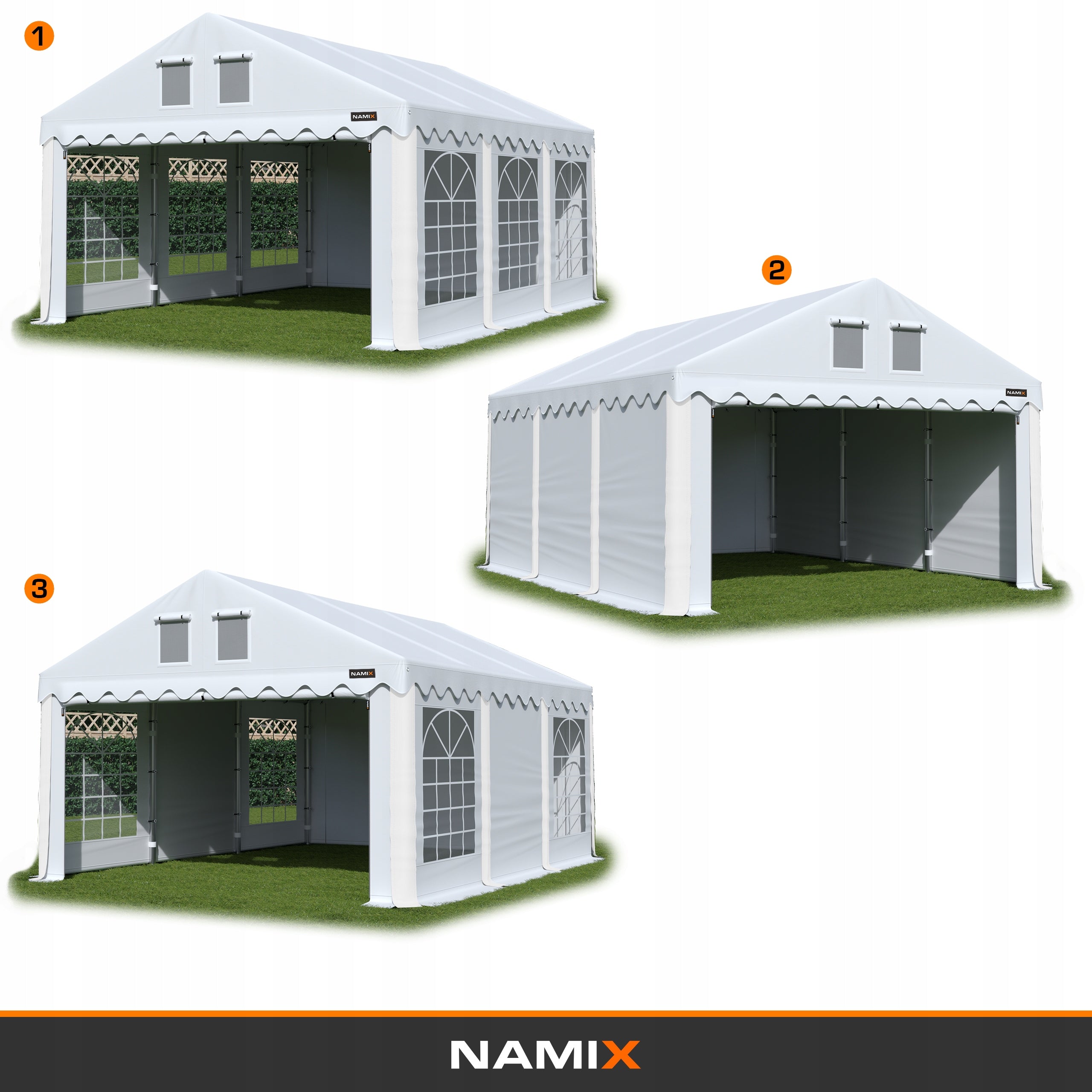 ROYAL 4x8 Garden Party Tent VARIOUS COLORS Width 4 m