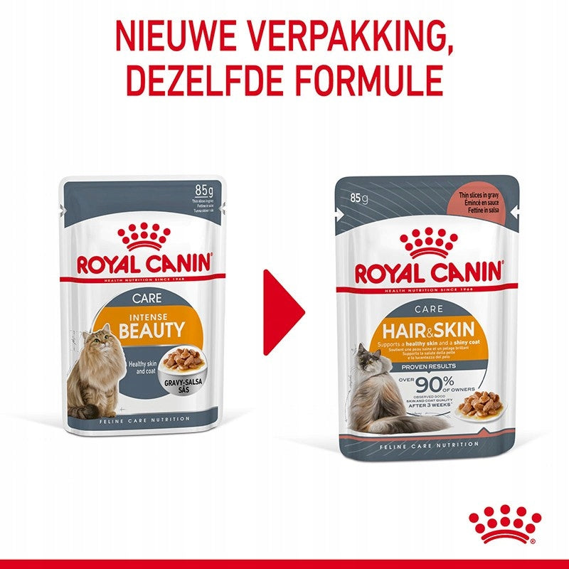 ROYAL CANIN Hair / Skin Care in Jelly 85g Packaging status original