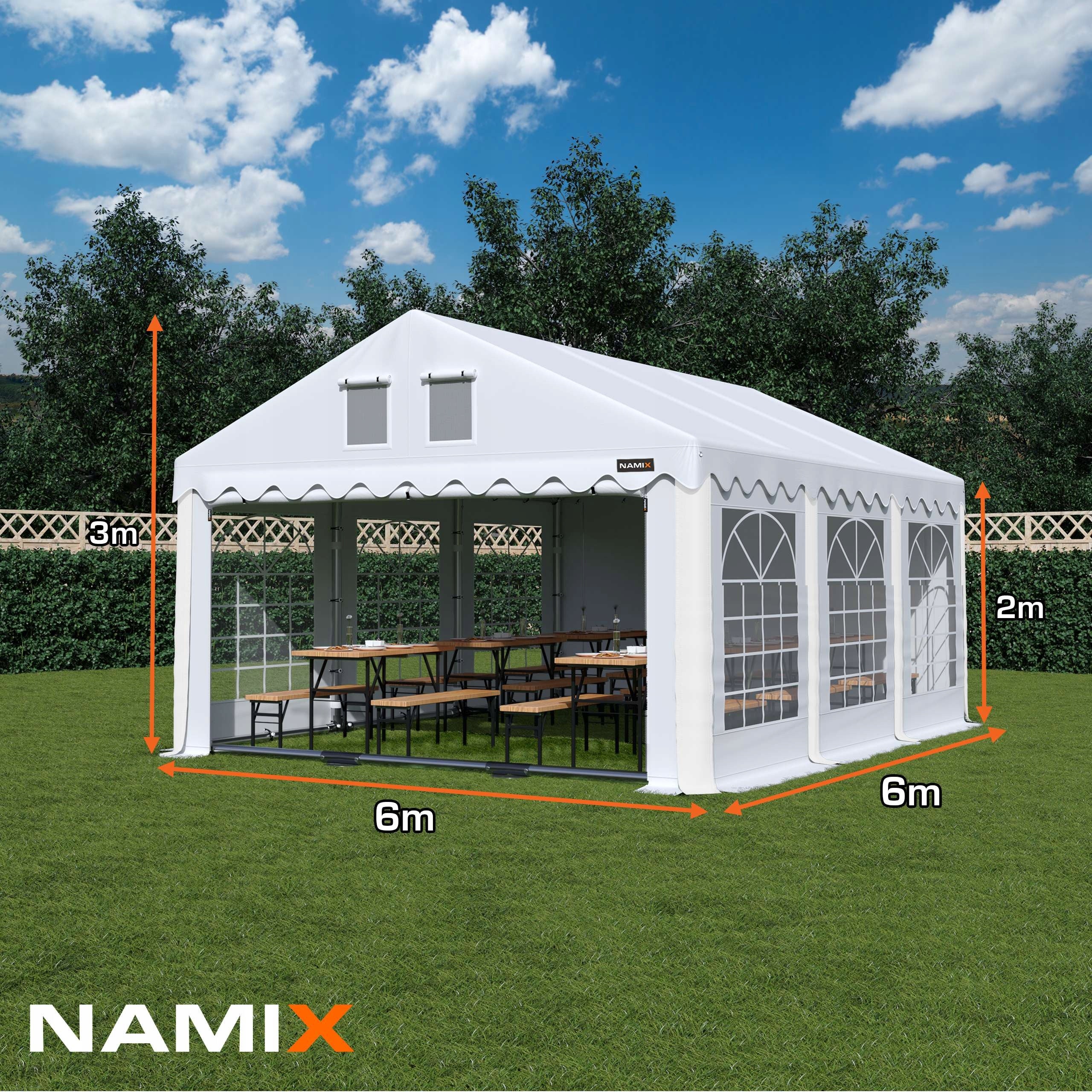 ROYAL TENT 6x6 Party Garden VARIOUS COLORS Packaging status original