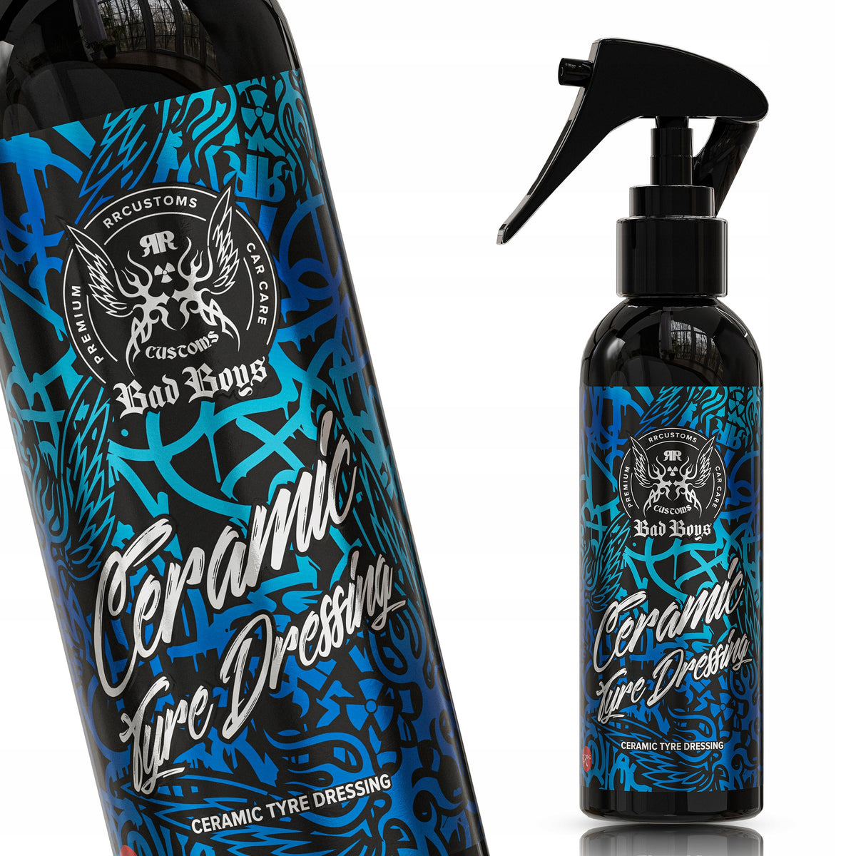 RR Customs BadBoys Ceramic Tyre Dressing 150ml Tire Black for tires