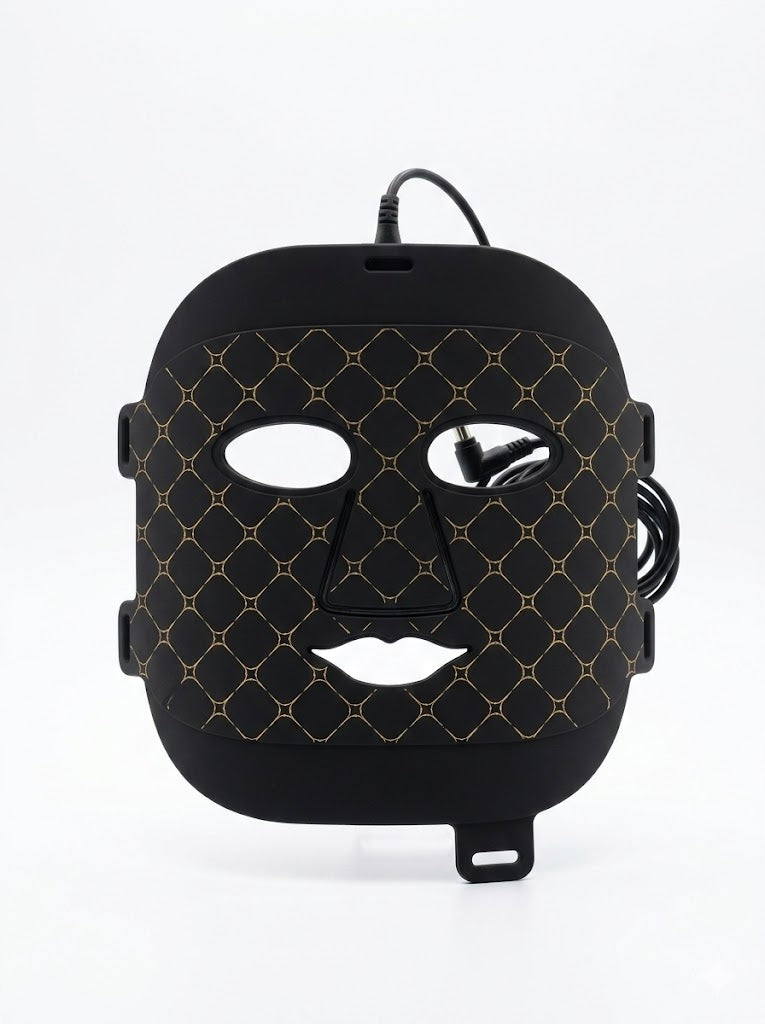 RRZIOM LED Face Mask Red light black