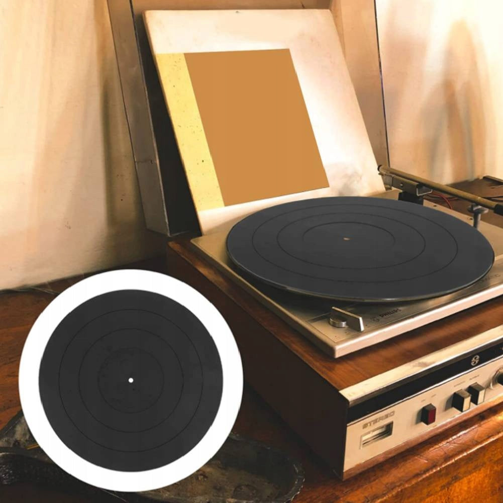 RUBBER ANTISTATIC TURNTABLE PLATE COVER BLACK Brand no brand