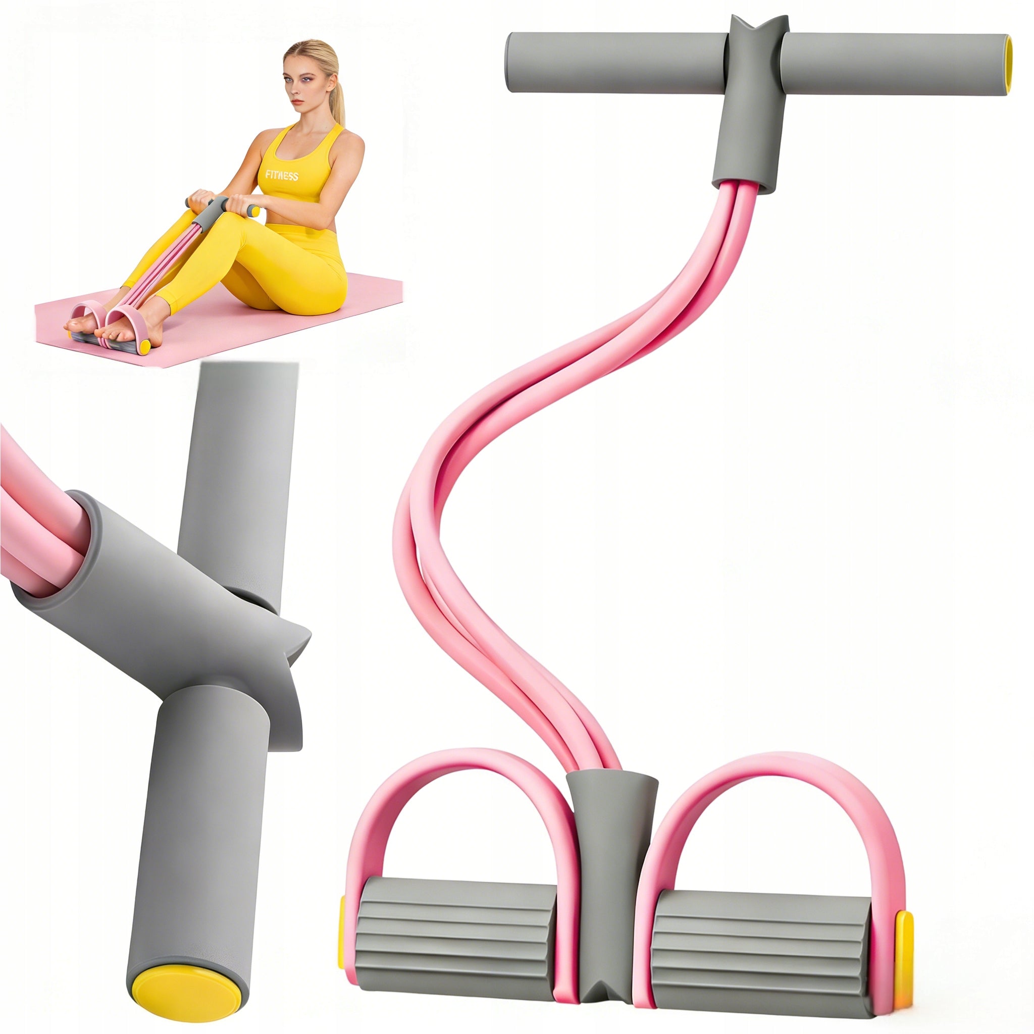 RUBBER EXPANDER FOR ABDOMINAL MUSCLE EXERCISE LEG FITNESS RESISTANCE EXPANDER
