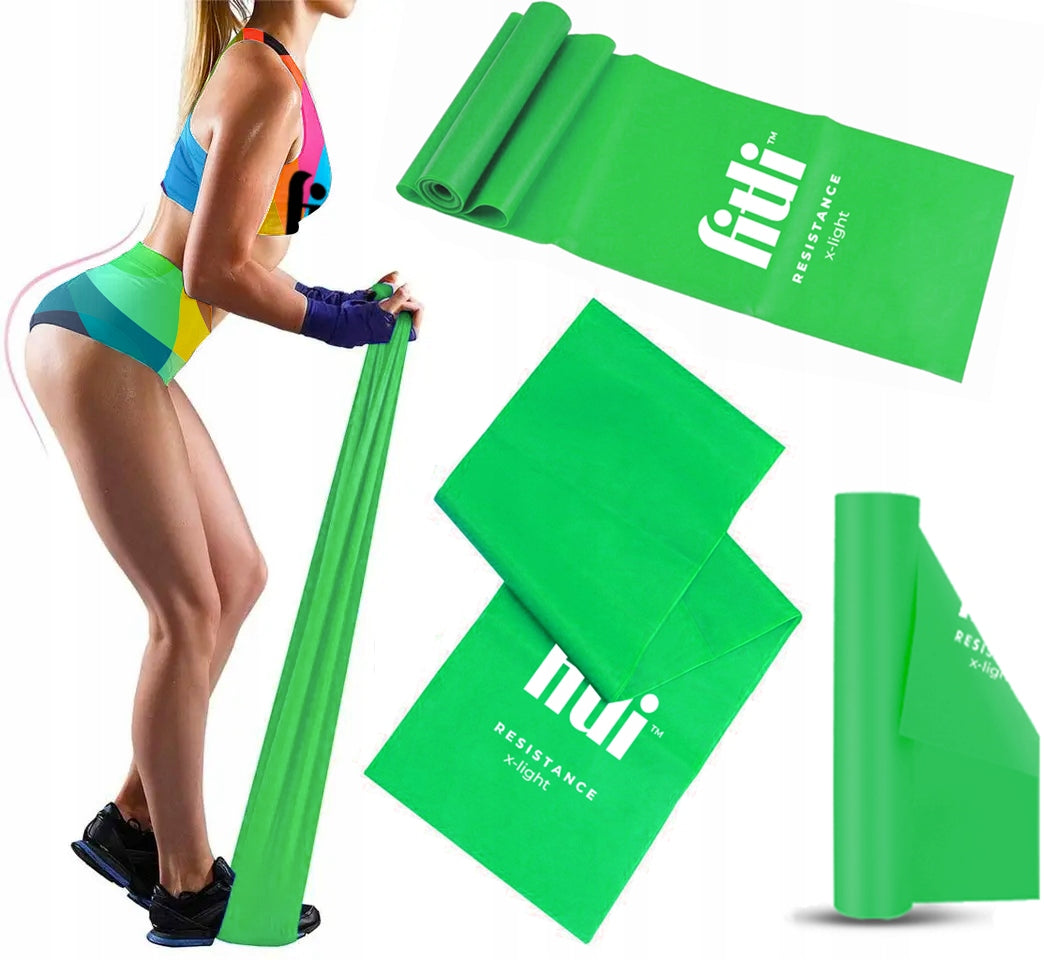 RUBBER FITNESS STRETCHING REHABILITATION Exercise Tape FLAT BAND 2m