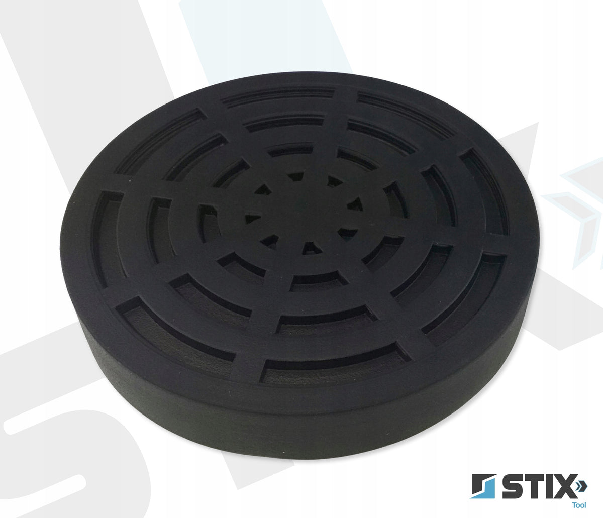 RUBBER FOR TWO-COLUMN LIFT OVERLAY PAW BACKING 140 x 130 x 25mm Brand Stix