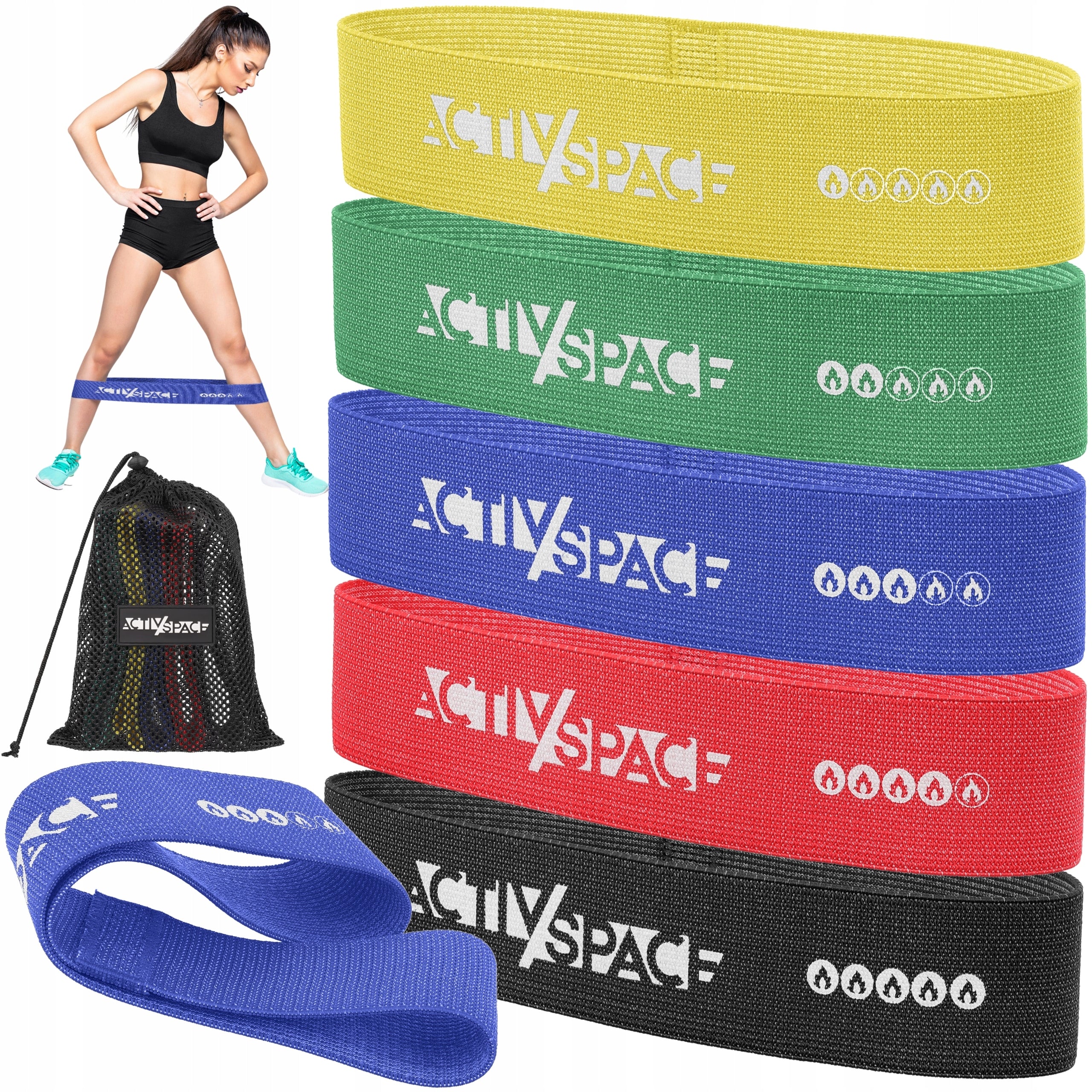 RUBBER MATERIAL FOR EXERCISE FITNESS SET NON-SLIP HIP BAND MINI PRO