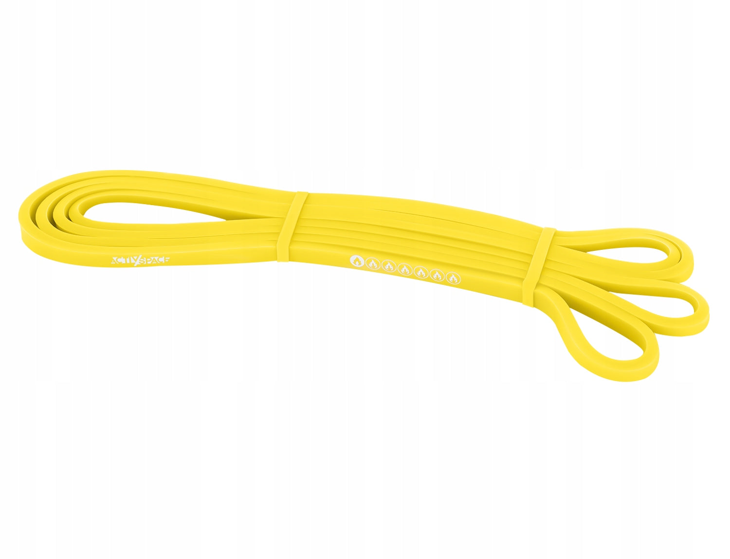 RUBBER RESISTANCE BAND FOR STRETCHING WORKOUT FITNESS EXERCISES STRONG Color yellow