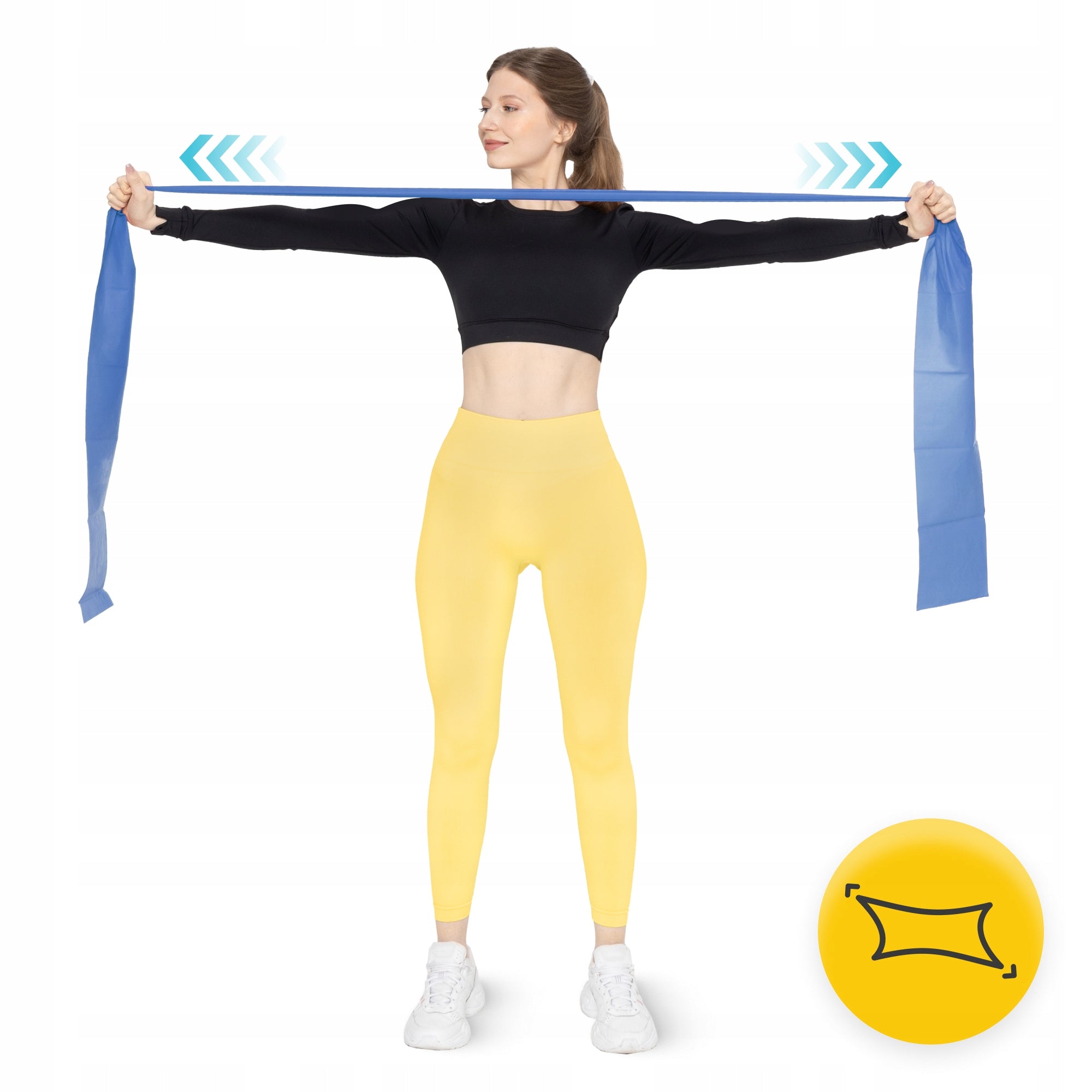 RUBBER TAPE REHABILITATION EXERCISE STRETCHING FLAT BAND 2M STRONG RESISTANCE 4/7 EAN (GTIN) 5907222931660