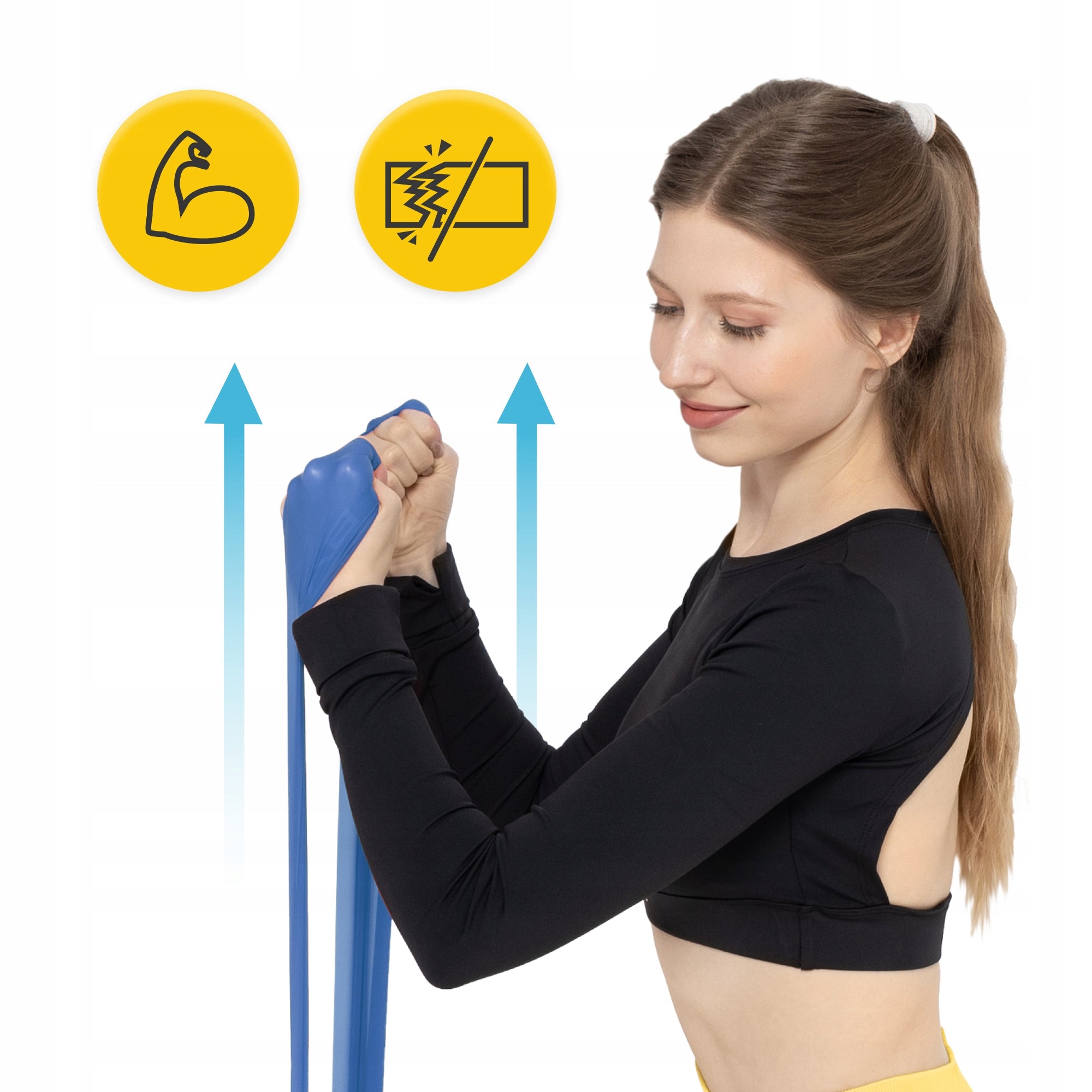 RUBBER TAPE REHABILITATION EXERCISE STRETCHING FLAT BAND 2M STRONG RESISTANCE 4/7 Manufacturer code Taśma do rehabilitacji FLAT BAND 9-11 kg