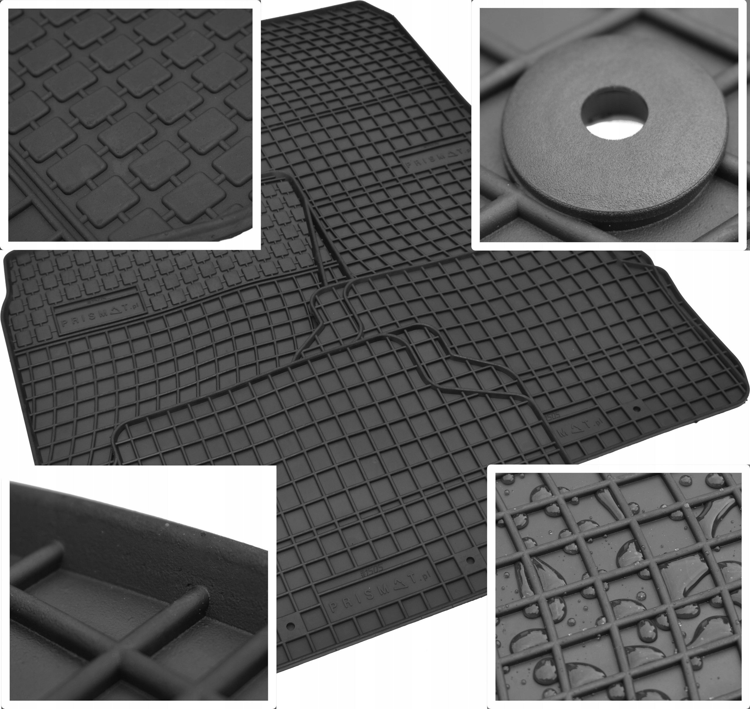 RUBBER WIPER MATS FOR CAR UNDER RUBBER MODEL PRISMAT + STOPWATCHES