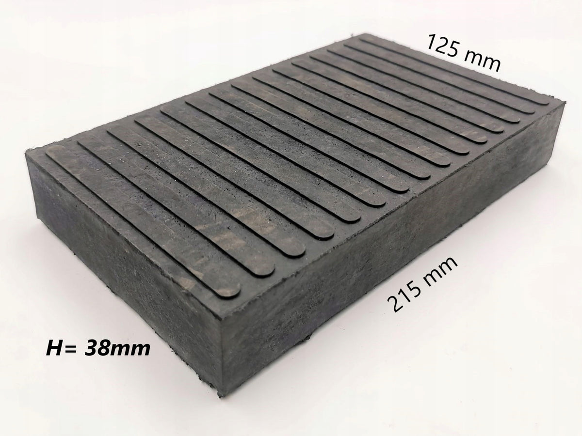 RUBBER backing RUBBER CUBE FOR LIFTING MACHINE 38x125x215 Manufacturer code RPS001-1072