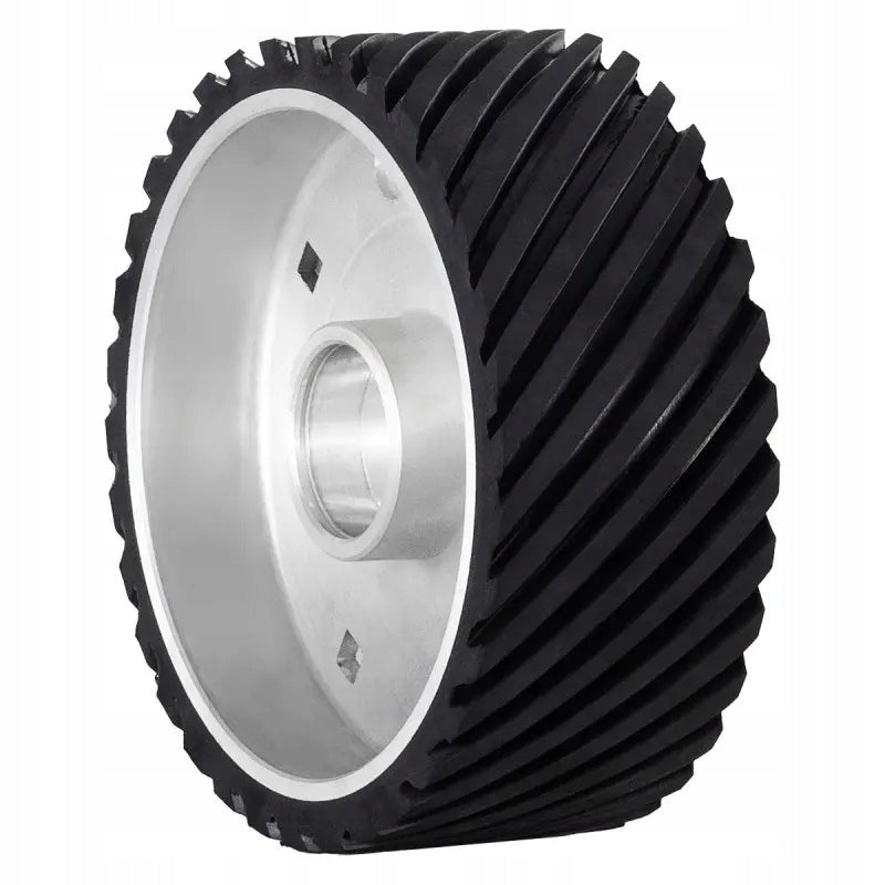 RUBBERIZED WHEEL LEADING TO BELT GRINDER CORMAK SM75