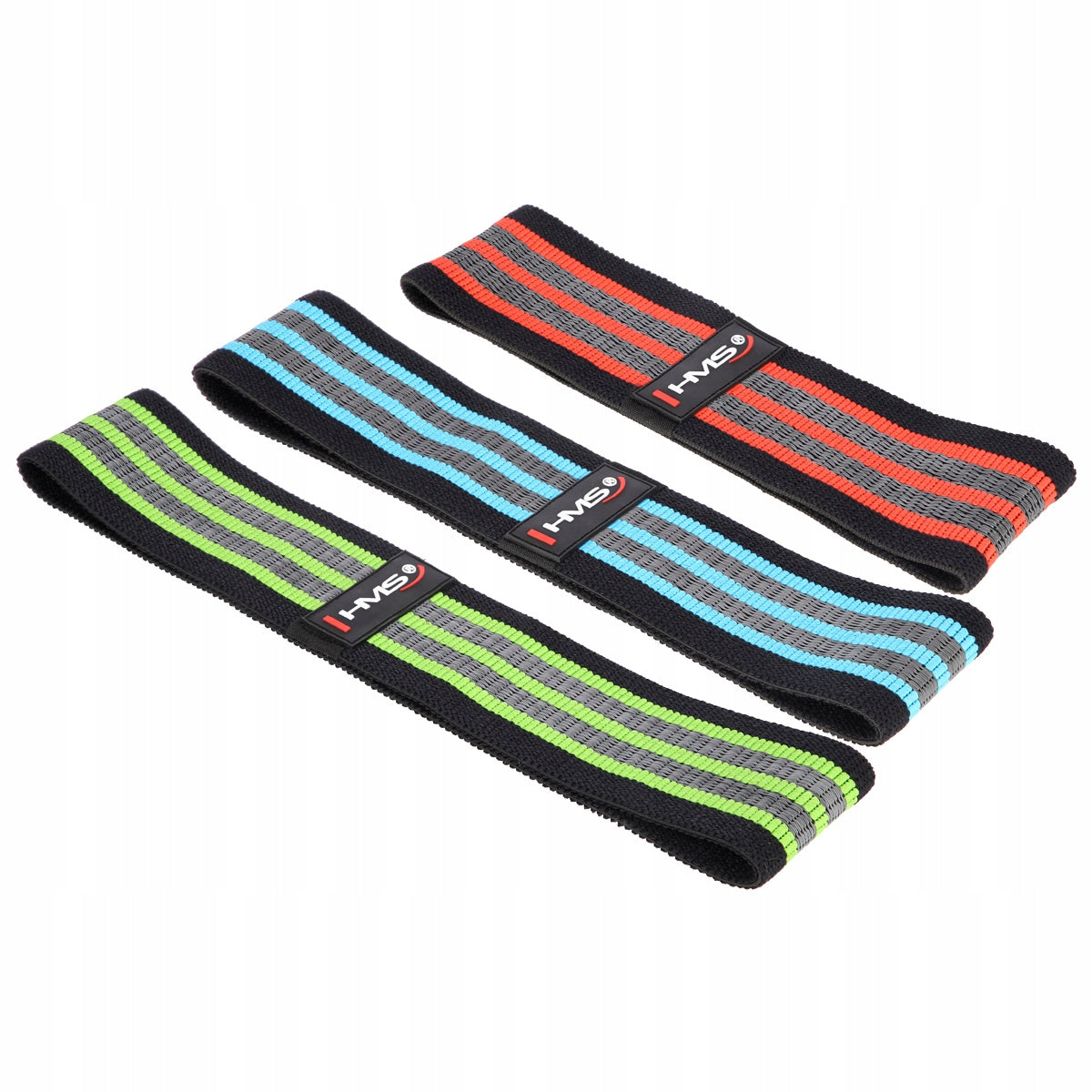 RUBBERS EXERCISE TAPE 45-54,5 kg HIP BAND HMS 3pcs Brand HMS