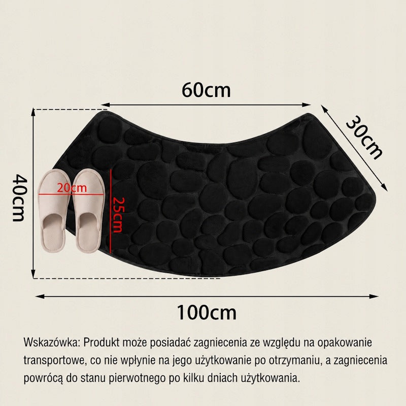 RUG Bathroom MAT 3D Anti-slip QUICK DRYING for Bathroom 40x100 Product width 100 cm