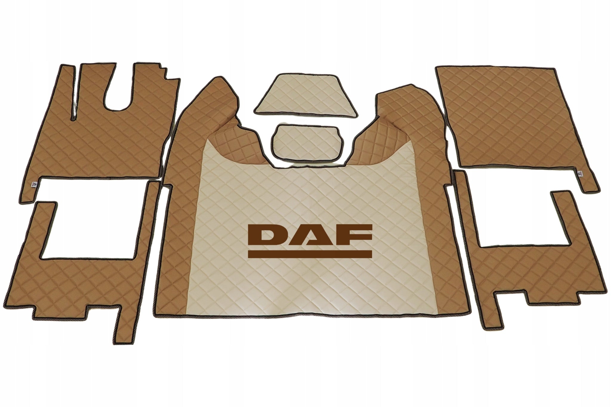 RUGS DAF XF 106 2017-2021 TWO-TONE QUILTED + LOGO