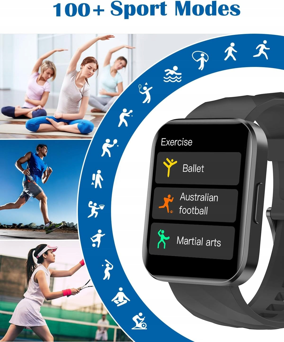 RUIMEN Smart Watch for Women and Men Smartwatch Brand no brand