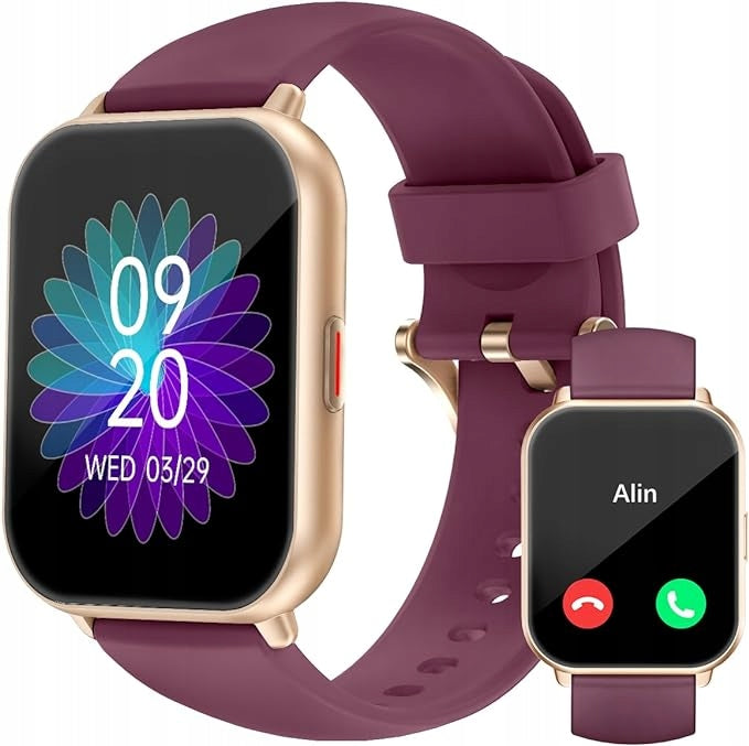 RUIMEN Smartwatch with Phone Function for Android iOS, Purple