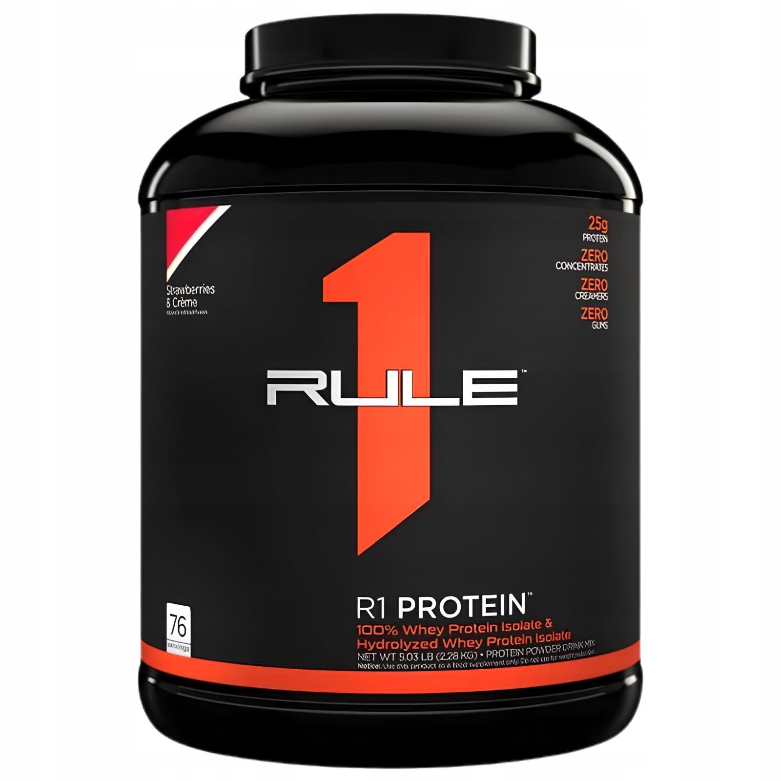 RULE1 Protein Strawberries Creme 2280g hydrolysate PROTEIN WPH WPI Expiration date not specified