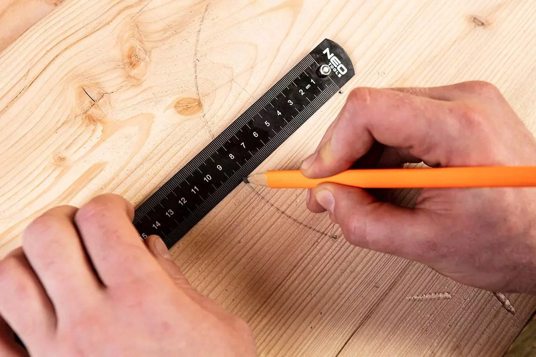 RULER WITH LIMITER 30CM 72-200 NEO Brand NEO TOOLS