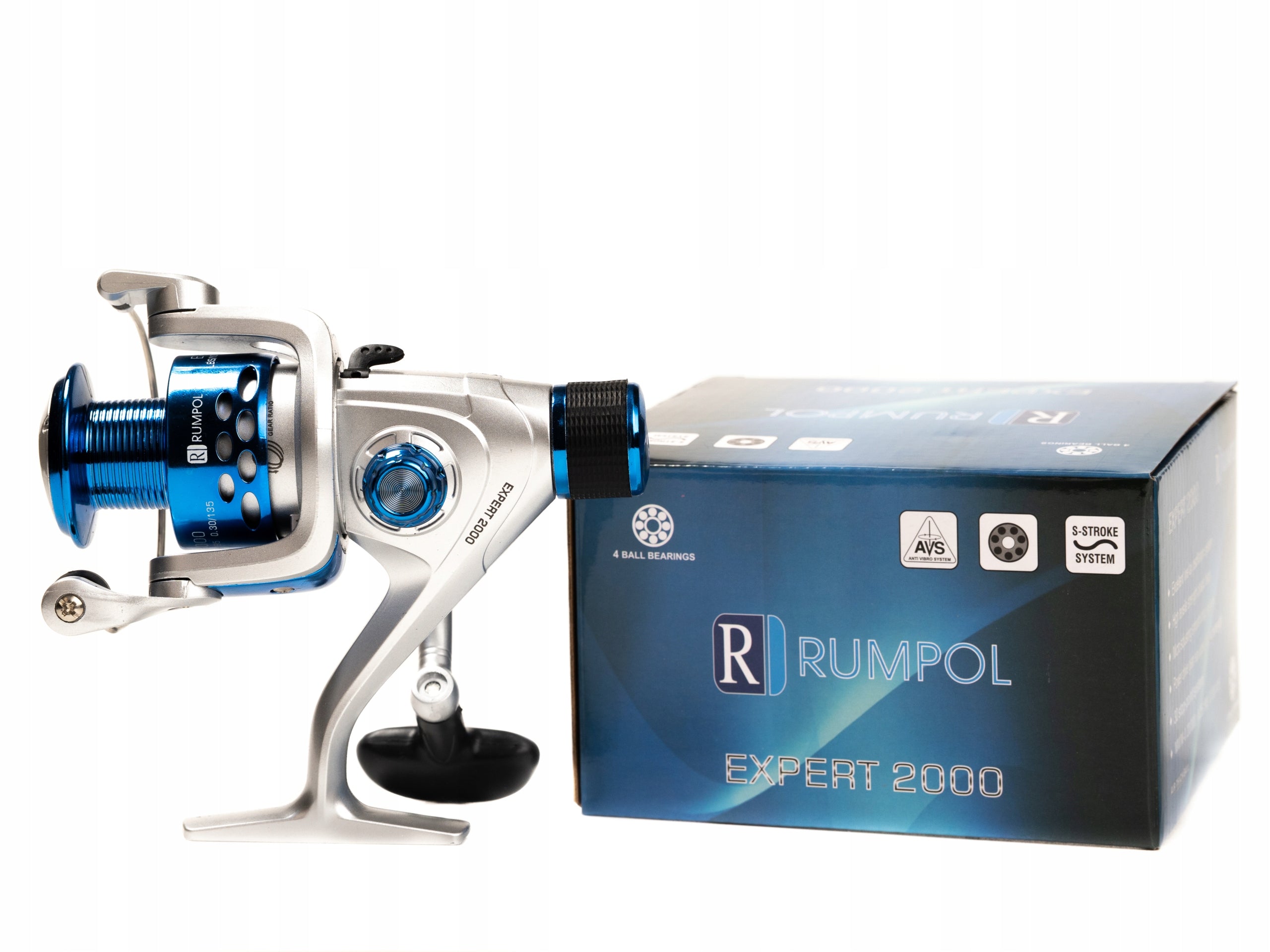 RUMPOL Expert 2000 5.2:1 REAR BRAKE – lightweight spinning reel 096