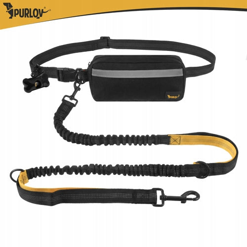 RUNNING BELT WITH DOG LEASH WITH REFLECTIVE SHOCK ABSORBER 50KG 2M SET Brand no brand