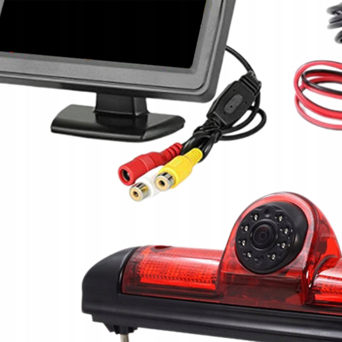 RV 3rd Brake Light Reverse Camera with Kit Automotive 4.3inch Monitor Packaging status original