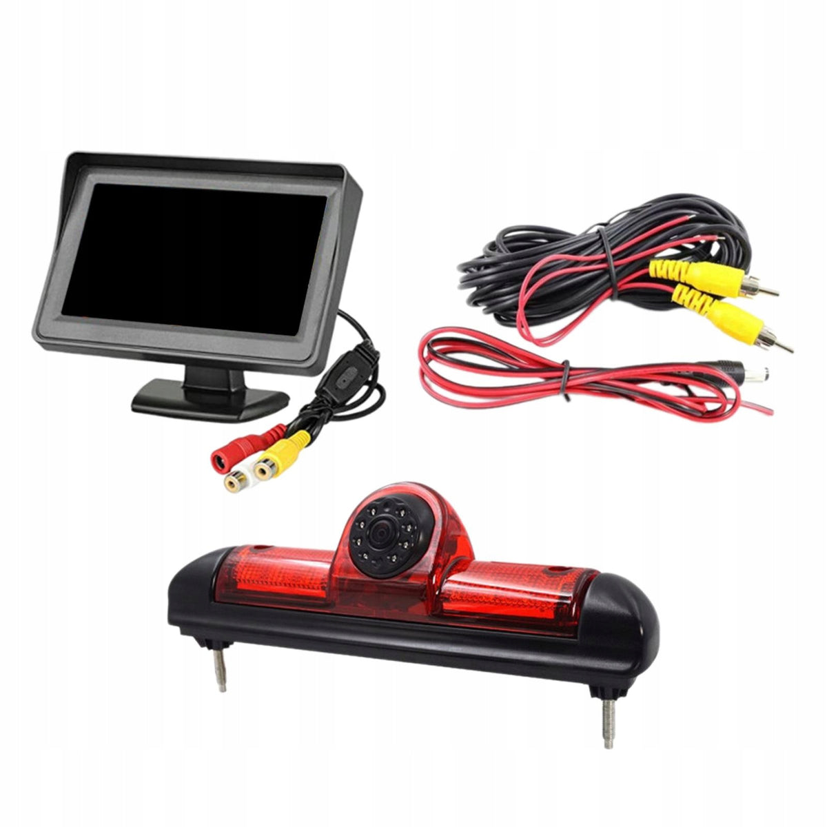 RV 3rd Brake Light Reverse Camera with Kit Automotive 4.3inch Monitor