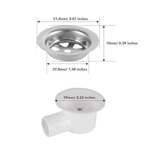 RV SINK DRAIN CONNECTOR ANGLE STEEL ADAPTER FOR YACHT RV Manufacturer code Bez marki