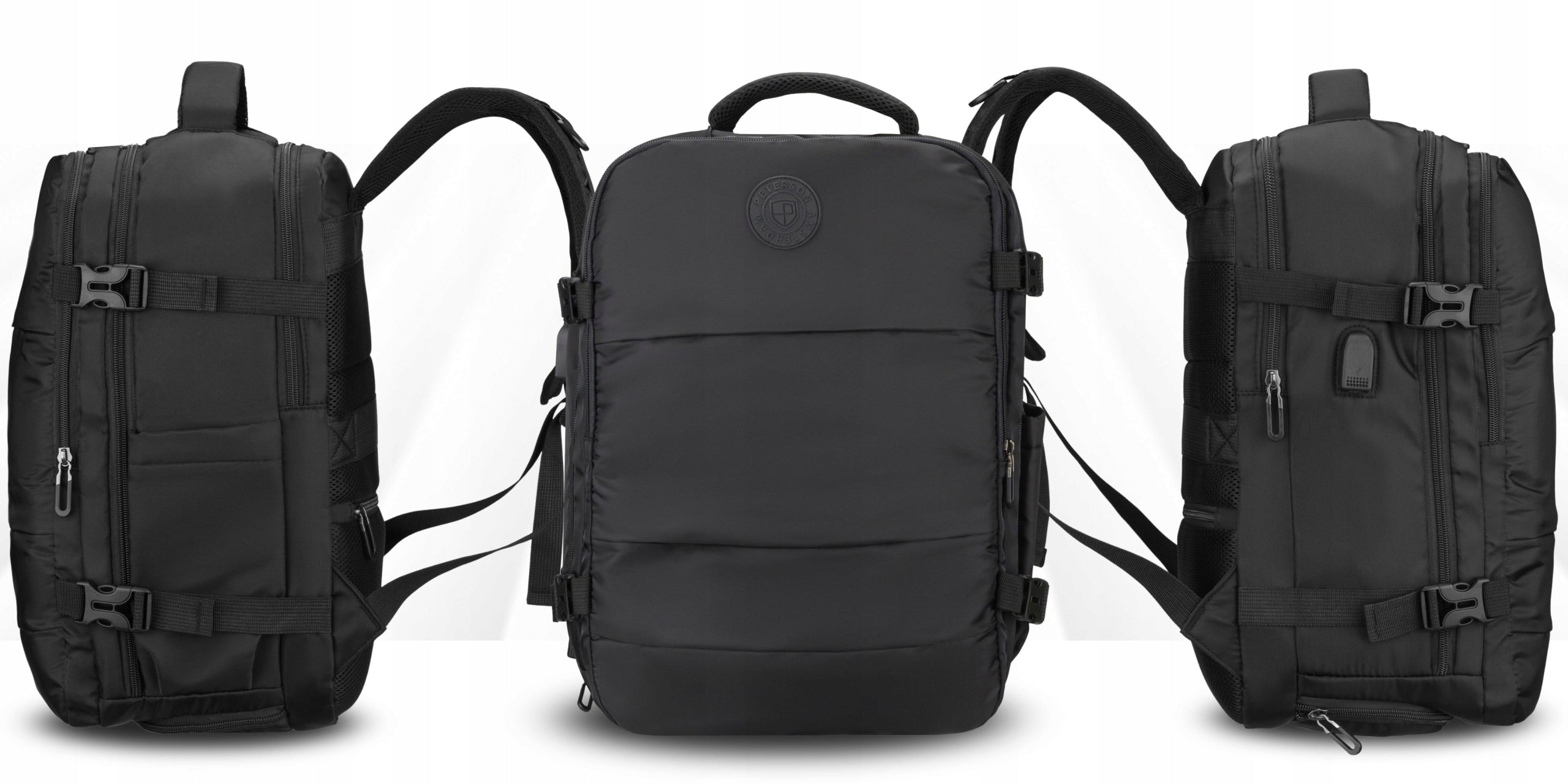 RYANAIR BACKPACK 40x30x20 FOR AIRPLANE TRAVEL HAND LUGGAGE CABIN STRONG Brand Peterson
