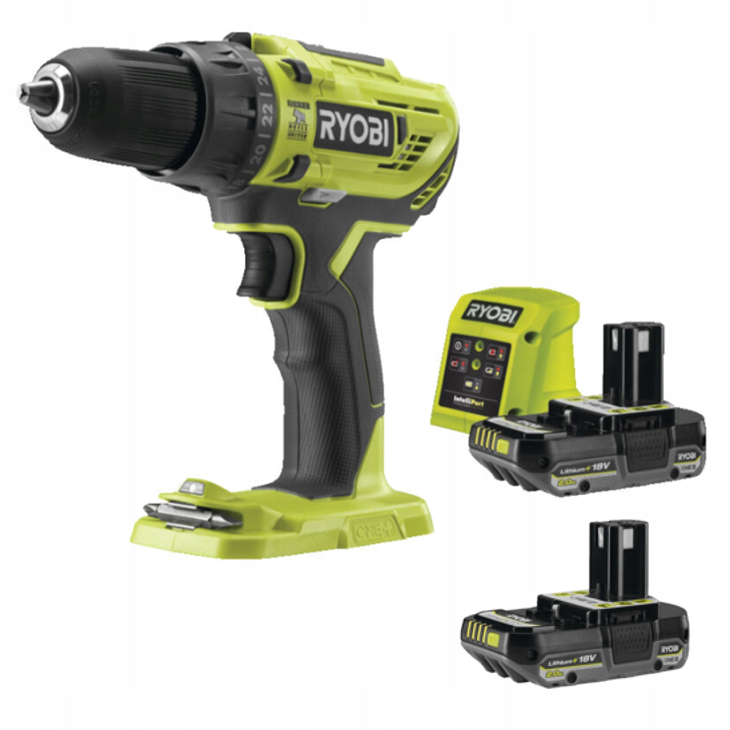 RYOBI Impact Drill + 2x 2Ah + Charger + FREEBIE ferry Packaging status original