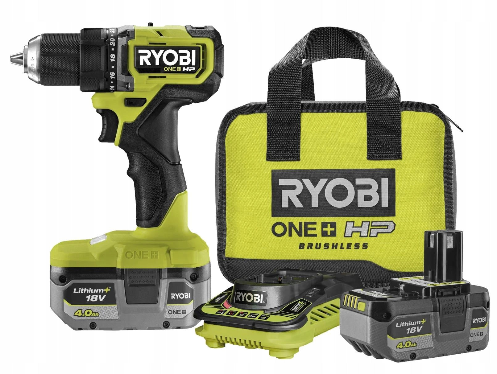 RYOBI RDD18C-2C40S Brushless Drill/Driver 18V ONE+ HP +2 Aku 4,0