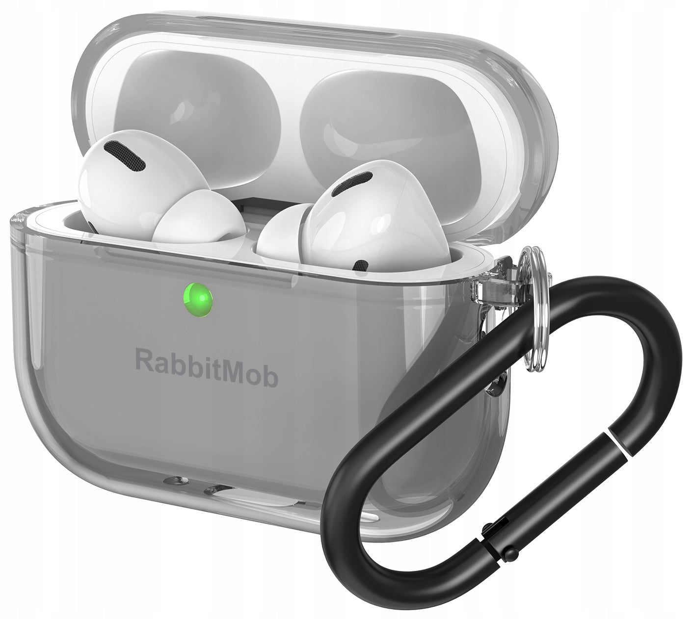 RabbitMob Case for Apple AirPods Pro 3, PREMIUM TPU, Cover Case | Black