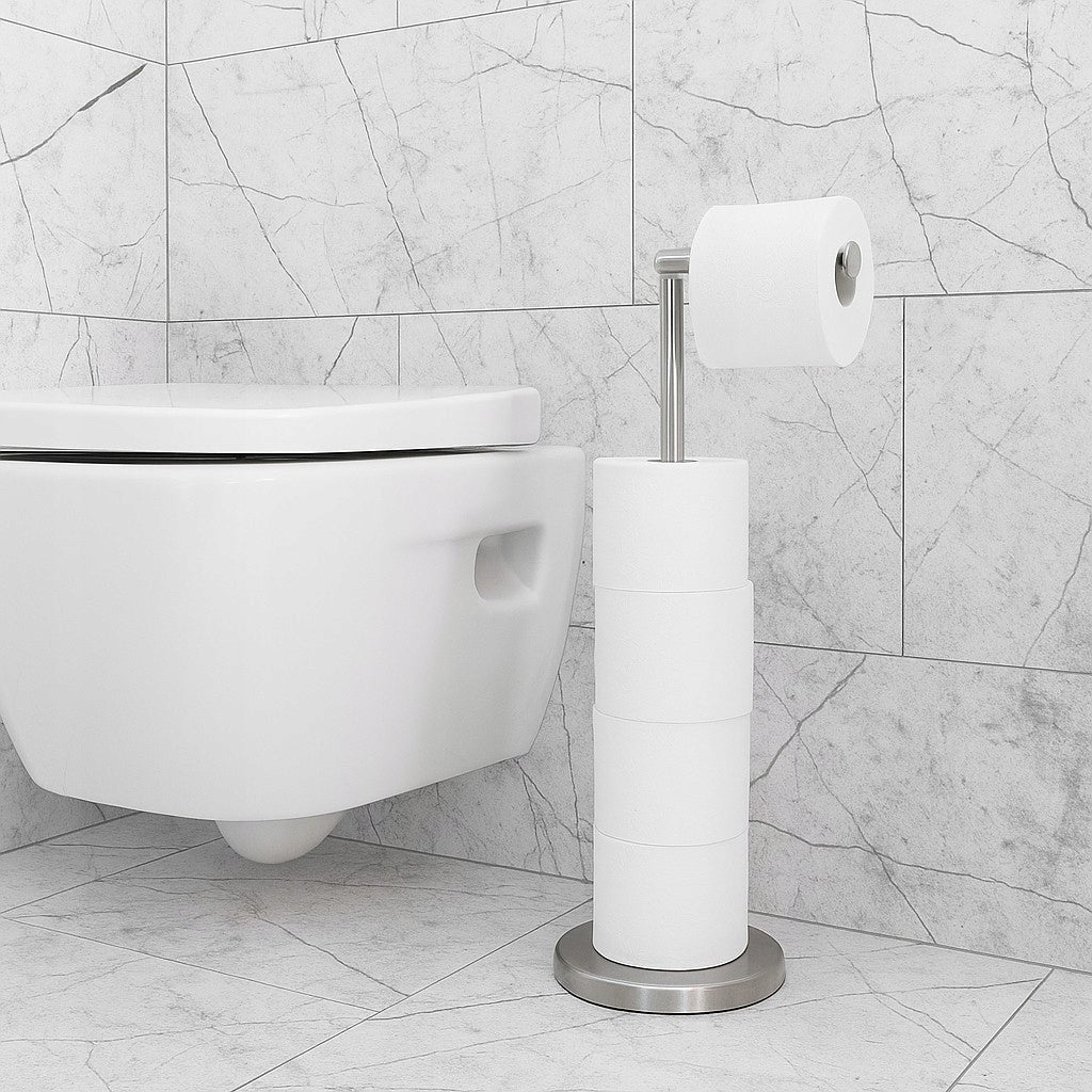 Rack Hanger Toilet Paper Stock 5 ROLLS For Toilet Bathroom Chrome EAN (GTIN) 5904202148506