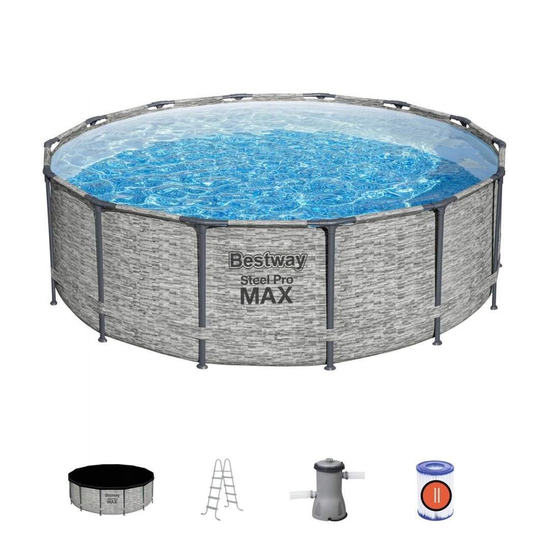 Rack Pool Bestway 5619D 427x122cm Set 9in1 Cover Pump Ladder Product width 427 cm
