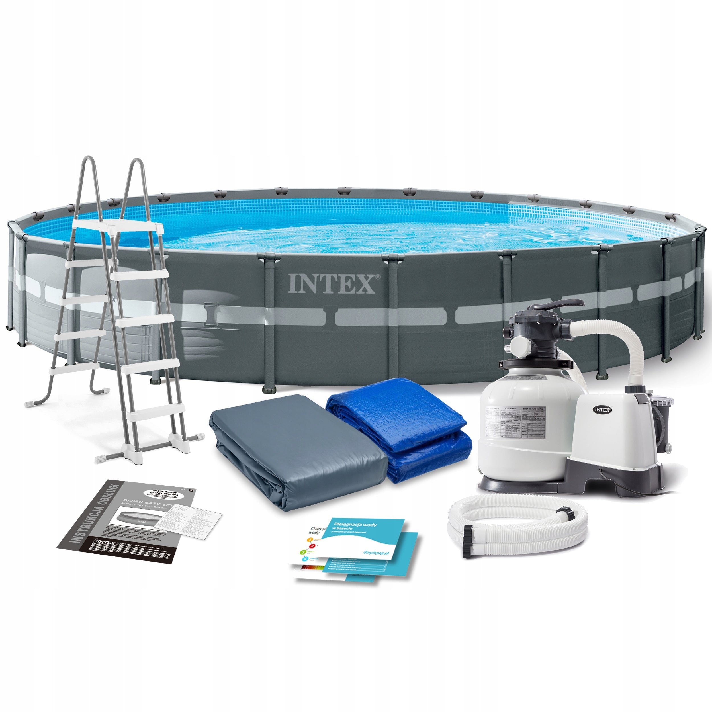 Rack pool with pump 732x132cm 11in1 INTEX 26340